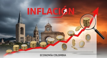 La inflación en Colombia durante el primer trimestre de 2026 supera los promedios históricos y complica el cumplimiento de la meta oficial - crédito VisualesIA/Imagen Ilustrativa Infobae