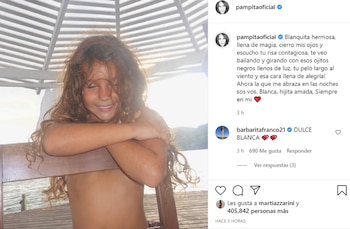 La publicación de Pampita
