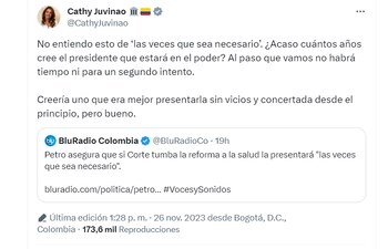 Catherine Juvinao vuelve a despacharse