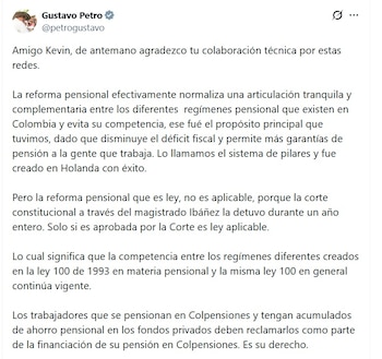 Gustavo Petro, presidente de Colombia,