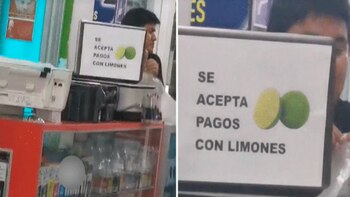 Un emprendedor acepta pagos con limones en Medio del alza de precios. (TikTok)