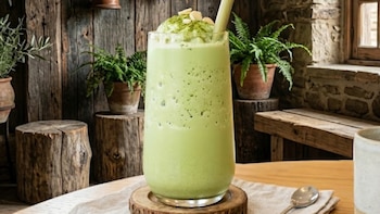 Licuado de almendras y matcha: energía natural y antioxidantes en un solo vaso