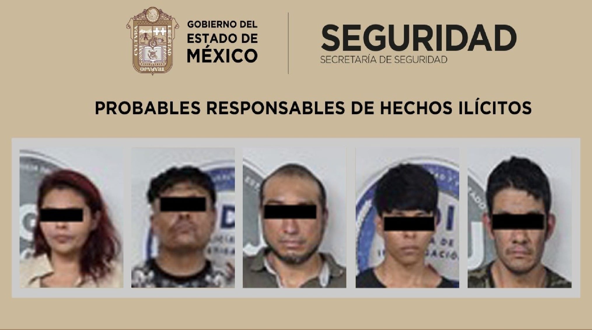 Detenidos en Ixtapaluca, Edomex tras Operativo Otomí (SSEM)