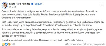 La muerte de Pereida fue