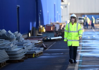 La ministra de finanzas de