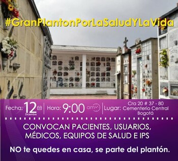 El plantón está programado para