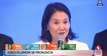Resultados ONPE hoy: Keiko Fujimori asegura que el Perú está “más cerca de recuperar el orden”. Captura: Canal N.