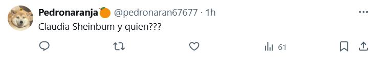 usuarios comentaron sobre el cumpleaños de Sheinbaum y Messi. (Captura de pantalla, X)