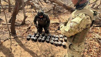 Ejército destruyó deposito con 30