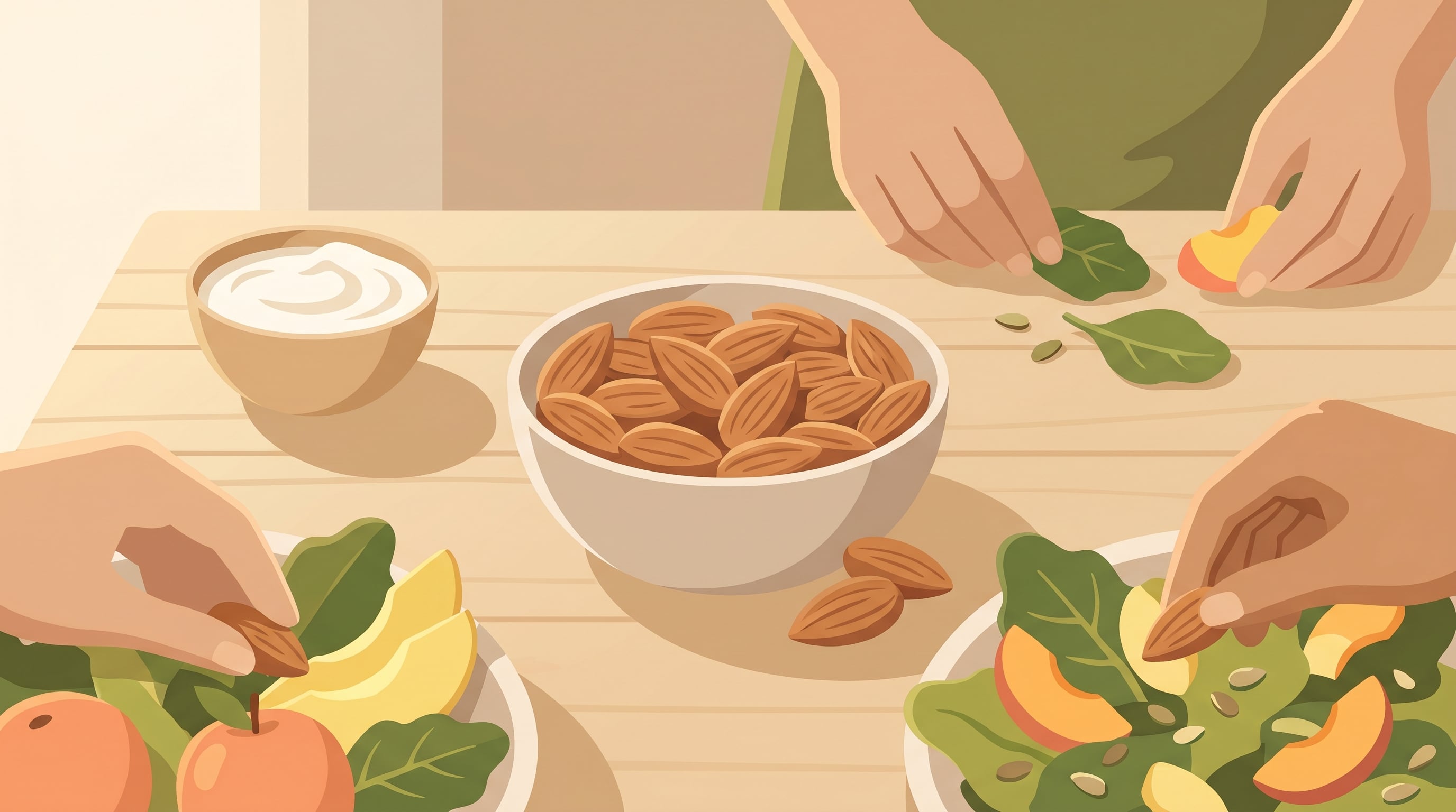 El consumo regular de almendras reduce el colesterol LDL y la presión arterial, favoreciendo la salud cardiovascular según expertos en nutrición (Imagen Ilustrativa Infobae)