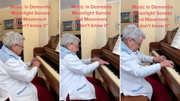 Alumna de 92 años con demencia se hace viral