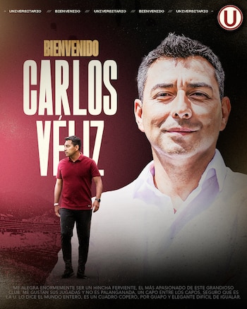 Carlos Véliz es nuevo entrenador