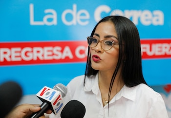 Viviana Veloz, legisladora correísta, anunció