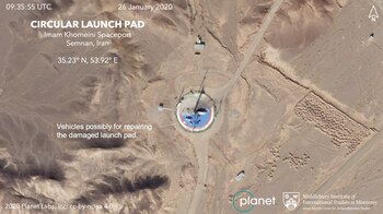 Una imagen satelital tomada el