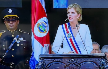 Durante su discurso, Fernández aseguró que Costa Rica “abrió los ojos” y no quiere regresar al pasado.