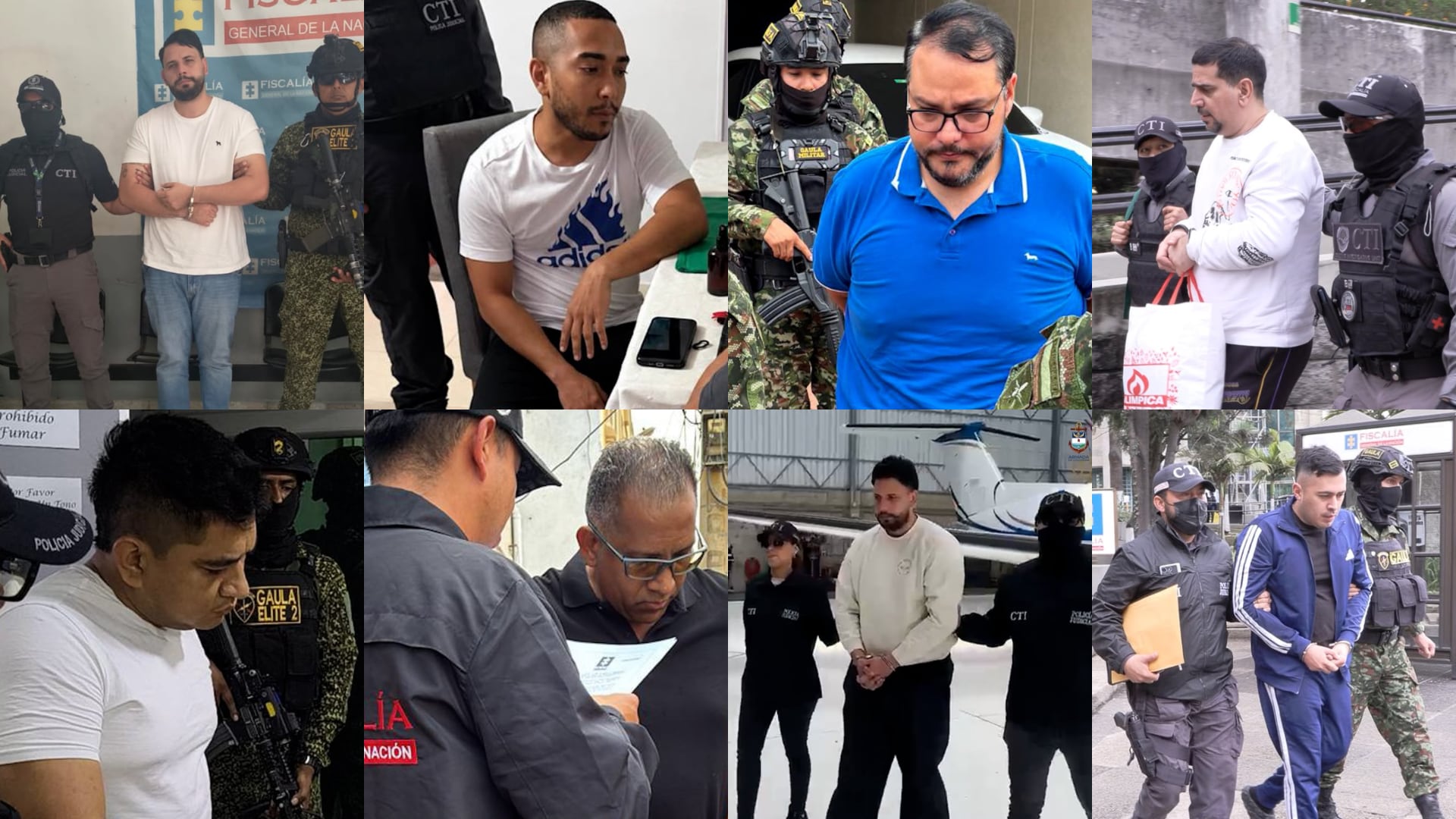 Cayeron ocho personas pedidas en extradición por Estados Unidos: son investigados por narcotráfico y lavado de activos
