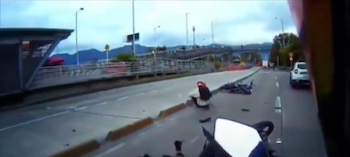 Accidente en la calle 26 de Bogotá causó congestión - crédito
@periodispublico/X