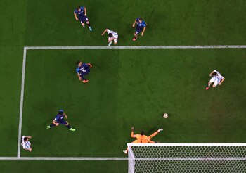 Argentina ganaba 2-0 por los tantos previos de Messi y Álvarez