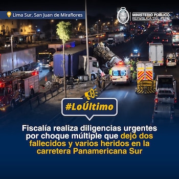 Fiscalía inicia diligencias por choque