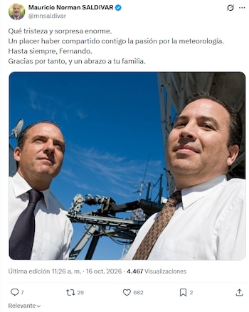 Mauricio Saldivar despidió a su amigo
