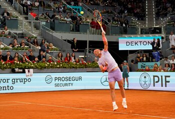 Nadal en acción en la