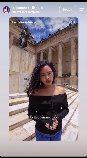 La congresista replicó un video de una influencer que criticó el pasado de Marbelle - crédito Captura de Pantalla Instagram