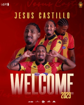 Jesús Castillo, recibido por todo lo alto en el club 'taraji'. - Crédito: Espérance Sportive