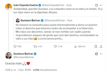 Iván Cepeda expresó su solidaridad con Gustavo Bolívar tras la denuncia de agresiones verbales contra sus hijos en Kansas - crédito @IvanCepedaCast/X