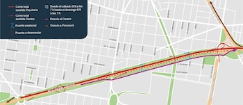 corte total en la autopista dellepiane
