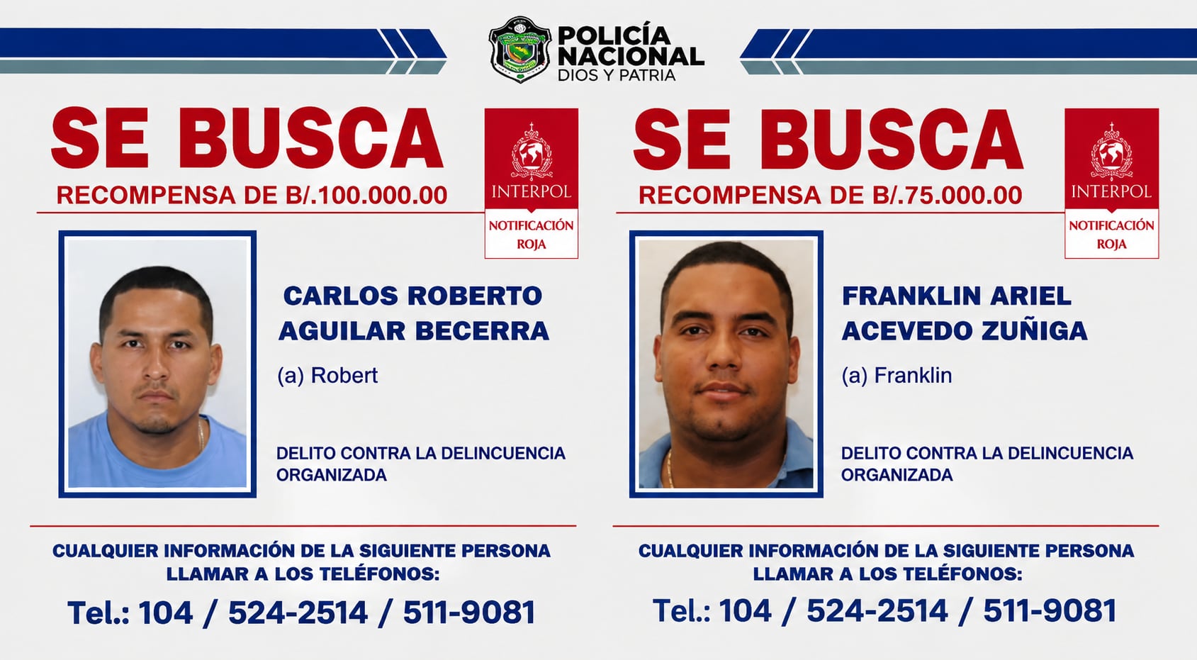 La Policía Nacional mantiene activa la búsqueda de alias