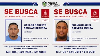 Panamá ofrece $175,000 por información que permita capturar a los dos líderes de una organización criminal