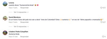 Los comentarios no se hicieron