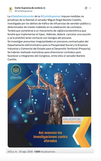 Corte Suprema - Miguel Ángel Barreto