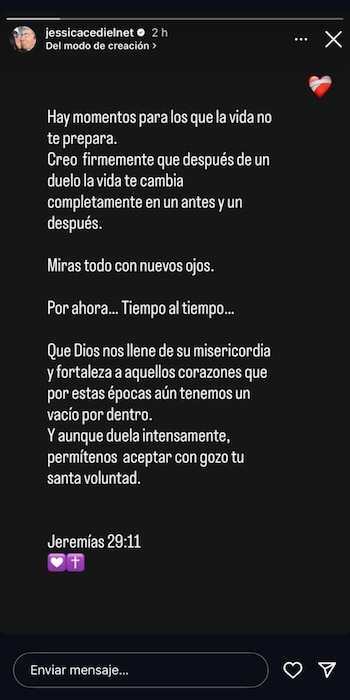 Jessica Cediel cita el pasaje