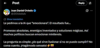 Juan Daniel Oviedo hizo un