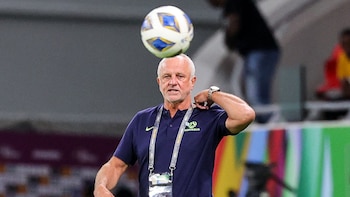 Graham Arnold durante su etapa como seleccionador de Australia. - Crédito: AFP