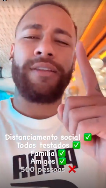 Protocolo de la fiesta de Neymar