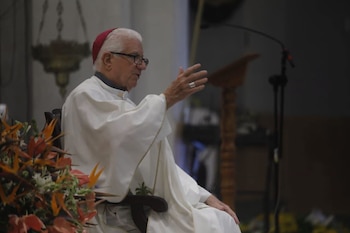 El arzobispo Dionisio García Ibáñez reclamó transformaciones que “toquen todas las estructuras” en la festividad del 8 de septiembre por la Virgen de la Caridad. (Cortesía: Arzobispado de Santiago de Cuba)