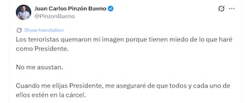 Pinzón afirmó que el ataque