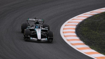 El inglés George Russell (Mercedes) se lleva una ajustada 'pole' del Sprint en Zandvoort