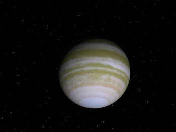 Esta imagen del exoplaneta fue