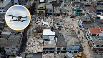 Aeronáutica Civil tomó medidas sobre los sobrevuelos de drones en zonas afectadas por el terremoto de 7,4 en Colombia
