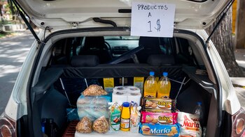 Un negocio callejero de venta