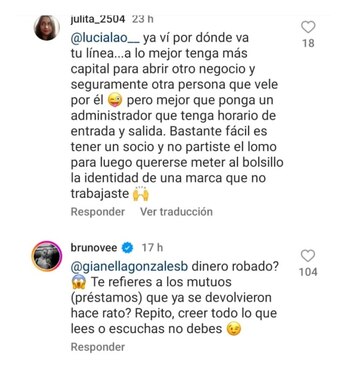 Bruno Vega se defendió de
