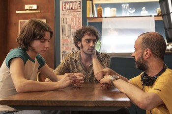 Fernando Franco en el rodaje