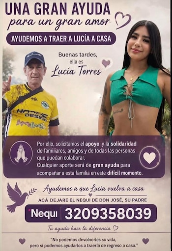 Familiares de Lucía Torres habilitaron canales de contacto para recibir apoyo económico y orientación que les permita trasladar su cuerpo de regreso a Colombia - crédito Chicharrines Futsal