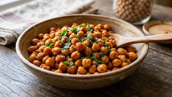 Garbanzos asados: el snack crujiente que aporta proteína, fibra y sabor