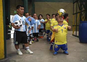 Los argentinos junto a sus