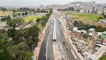 Así se ve la ampliación de la Caracas sur, y la nueva estación Danubio - crédito IDU