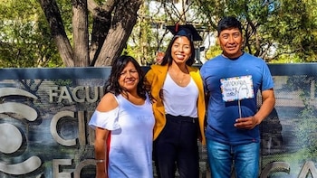 Macarena en el momento de